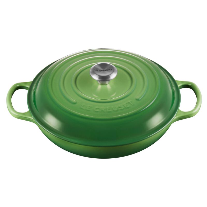 Le Creuset Cast Iron Shallow Casserole 30cm - Bamboo Green image number 2